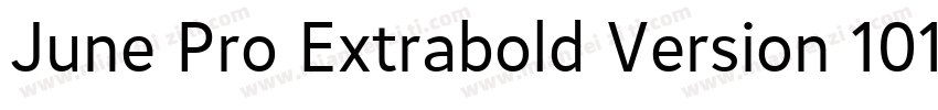 June Pro Extrabold Version 1012字体转换